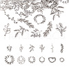 48Pcs 12 Style Tibetan Style Alloy Pendants DIY-TA0003-97-2
