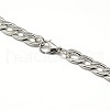 Fashionable 304 Stainless Steel Curb Chain/Twisted Chain Necklaces STAS-A028-N126P-3