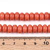 Opaque Spray Painted Glass Beads GLAA-ZX008-8mm-18E-4