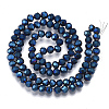 Electroplate Glass Bead Strands EGLA-R042-3mm-01-2