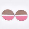 Resin & Walnut Wood Pendants RESI-S358-72C-2