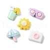 Opaque Resin Cabochons CRES-F030-01E-2