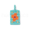 Seed Beads Beaded Pendants PALLOY-MZ00245-2