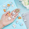 CHGCRAFT 16Pcs 4 Style Food Grade Eco-Friendly Silicone Focal Beads SIL-CA0001-22-3