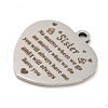 Non-Tarnish 201 Stainless Steel Pendants STAS-L079-26P-02-2