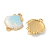 304 Stainless Steel Enamel Shell Shape Connector Charms STAS-U057-16G-2