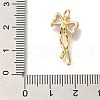 Rack Plating Brass Micro Pave Cubic Zirconia Pendants KK-I720-40G-4
