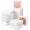 Cardboard Drawer Gift Storage Boxes with Clear Cover CON-WH0092-72A-01-1