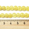 Natural Dyed White Jade Beads Strands G-C179-A6mm-04-5