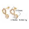 SHEGRACE Brass Stud Earrings JE005A-X-4