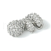 Rack Plating Brass Clear Cubic Zirconia Pendants KK-S378-01P-F-2