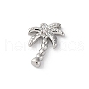 Brass Pave Clear Cubic Zirconia Pendants KK-V016-01P-1