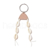 Natural Cowrie Shell Keychains KEYC-JKC01189-1