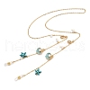 Brass Eyeglasses Chains AJEW-TA00042-2