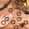 CRASPIRE 50Pcs Imitation Leather with Alloy Waist Belt Keeper Rings FIND-CP0002-44-3