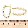 Brass Micro Pave Clear Cubic Zirconia Hoop Earrings EJEW-Z121-11G-5