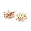 Brass Cubic Zirconia Charms X-KK-Q761-32G-NF-5