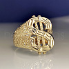 Dollar Sign Zinc Alloy Finger Rings for Men FS-WG78023-03-3