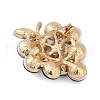 Fruit Zinc Alloy Rhinestone Brooches for Backpack Clothes JEWB-R068-02D-G-2