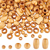ANATTASOUL 3 Styles Wood Beads WOOD-AN0001-02-1