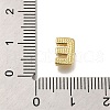 Rack Plating Brass Micro Pave Clear Cubic Zirconia Beads KK-G500-30G-E-3