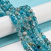 Natural Agate Beads Strands G-E054-6mm-16-1