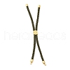 Twisted Nylon Cord Silder Bracelets DIY-B066-03G-04-1
