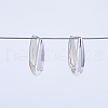 Elegant Brass Oval Hoop Earrings OO0758-3