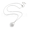 Non-Tarnish 304 Stainless Steel Pendant Necklaces NJEW-P306-03P-2
