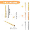 SUPERFINDINGS 12Pcs 3 Colors Alloy Cord Ends FIND-FH0009-53-8