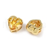 Brass Micro Pave Cubic Zirconia Charms KK-R226-06G-04-2