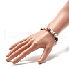 Natural Howlite Beaded Stretch Bracelet for Women or Men BJEW-JB07732-03-3