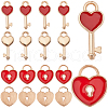 SUNNYCLUE 60Pcs 2 Styles Alloy Enamel Pendants ENAM-SC0005-25-1