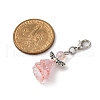 Angel Glass & Acrylic Pendant Decorations HJEW-JM03471-3