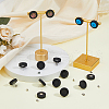 30 Pairs Wood Studs Earring Findings EJEW-DC00002-5