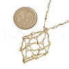 304 Stainless Steel Wavy Bar Link Chain Macrame Pouch Necklace Making NJEW-JN05064-02-2