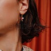 Brass Huggie Hoop Earring EJEW-PH01373-6