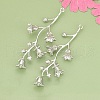 Three-Dimensional Flower Brass Pendants KK-V006-02P-01-1