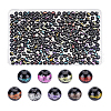   297pcs 9 colors Glass Beads GLAA-PH0003-30-7