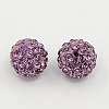 Polymer Clay Rhinestone Beads RB-H258-HD10mm-212-1
