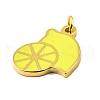 304 Stainless Steel Enamel Charms STAS-M121-11A-G-2