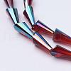 Electorplated Glass Beads EGLA-E001-05-3