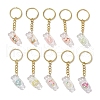 Transparent Resin Pendants Keychain KEYC-JKC01220-2