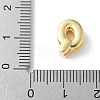 Brass Micro Pave Clear Cubic Zirconia Initial Multi-strand Links KK-S520-01G-17-3