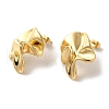 PVD Vacuum Plating 304 Stainless Steel Stud Earrings EJEW-C085-09G-1