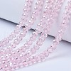 Electroplate Glass Beads Strands EGLA-A034-T8mm-B12-1