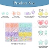 496Pcs 12 Styles Transparent Acrylic Beads OACR-YW0002-01-3