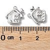 Brass Glass Charms KK-G474-07P-3