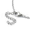 Non-Tarnish 304 Stainless Steel Braided Macrame Pouch Empty Stone Holder Necklace Making NJEW-JN04567-02-4