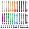 CHGCRAFT 28Pcs 14 Style Alloy Dart Shafts for Soft and Steel Tips AJEW-CA0003-42-1